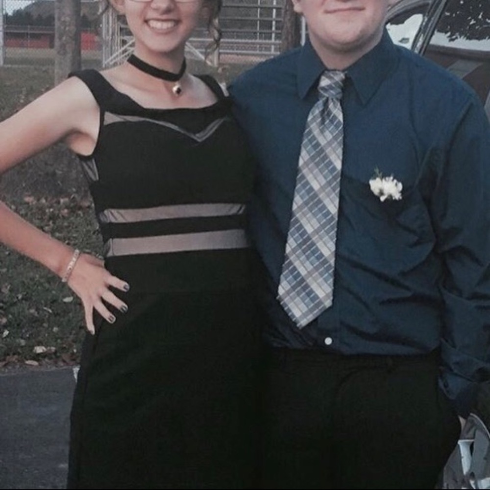Simple Black Homecoming Dress